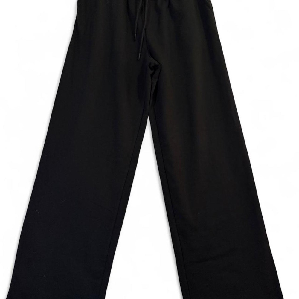 Blue Riot Womens Black Wide Leg Sweatpants Drawstring Loungewear Size M